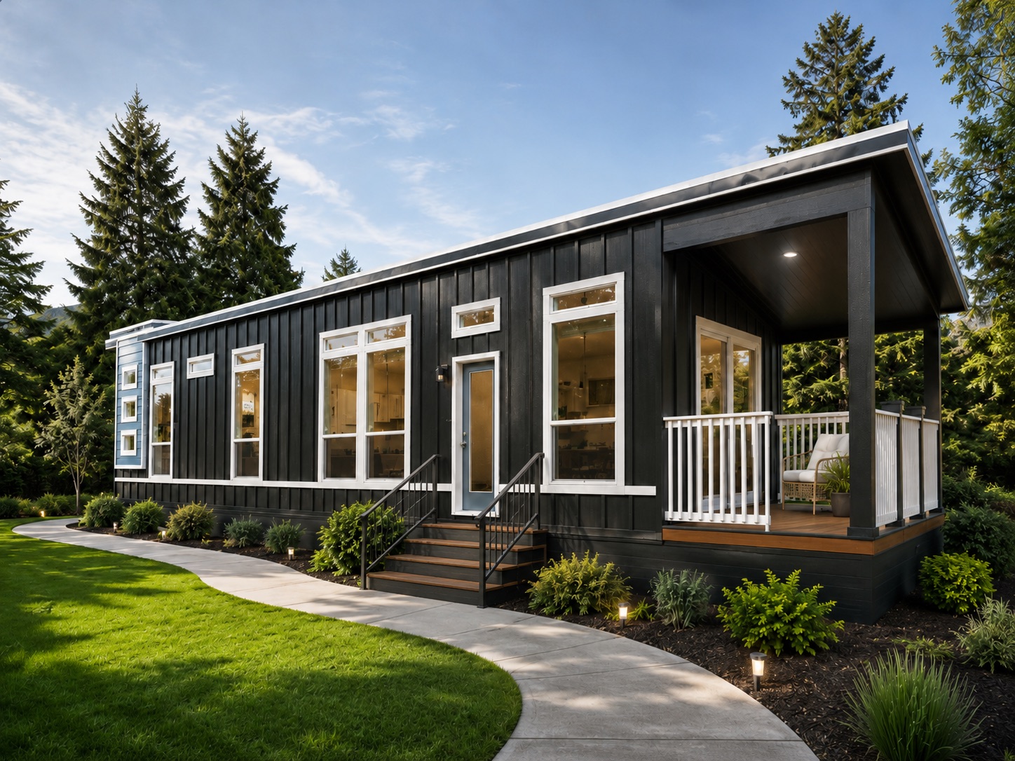 The Adams — 2-bedroom prefab DADU, daytime exterior